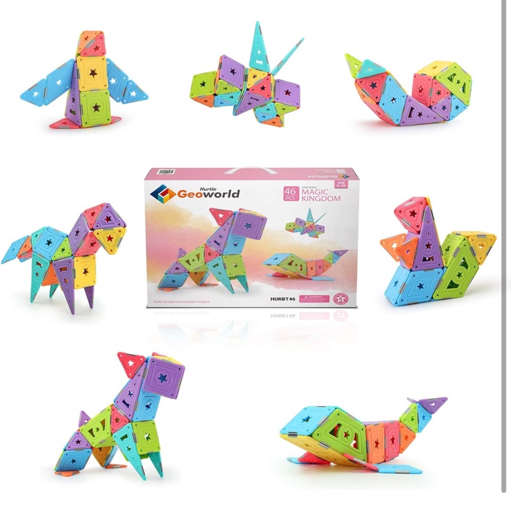 Hurtle Magnetic Building Blocks for Kids..46 pieces..(NWT)